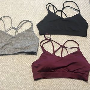 Old Navy active sports bras, size large.